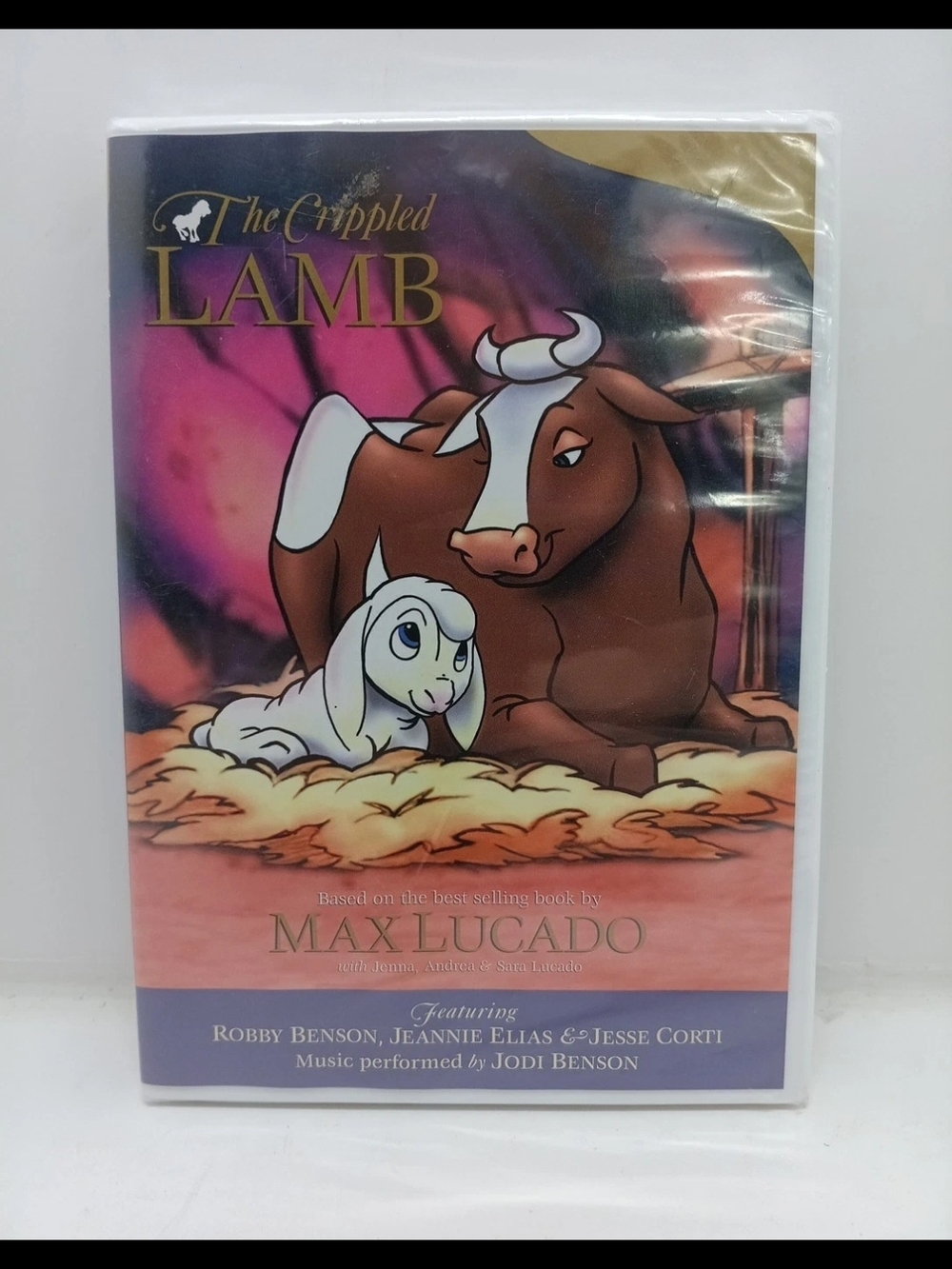 The Crippled Lamb VHS - Illustrated Animal Story in Pink & Brown